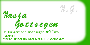 nasfa gottsegen business card